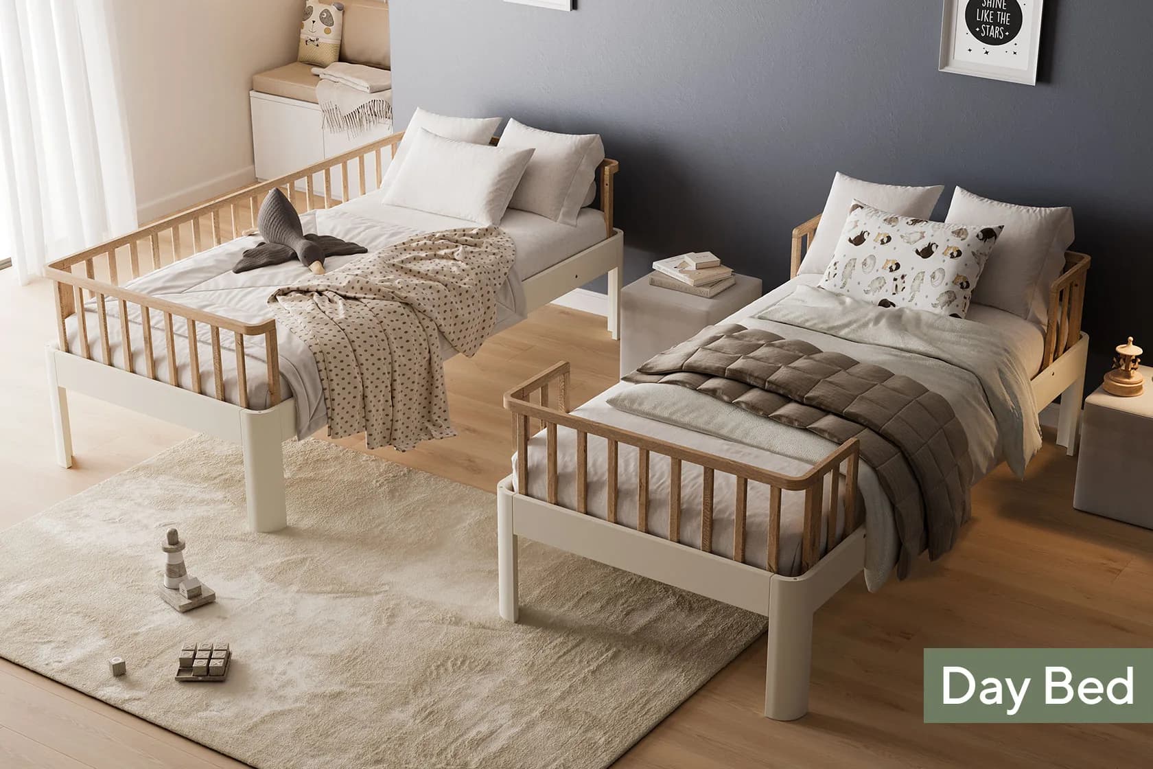 Monte Bunk Bed Allure 90x200 Cream 5