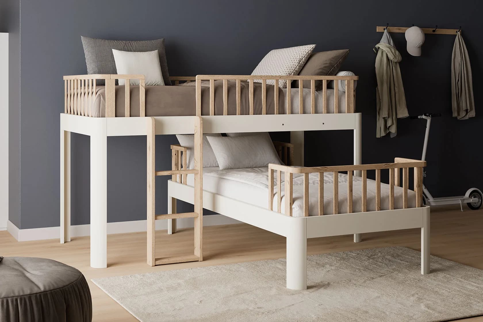 Monte Bunk Bed Allure 90x200 Cream 6