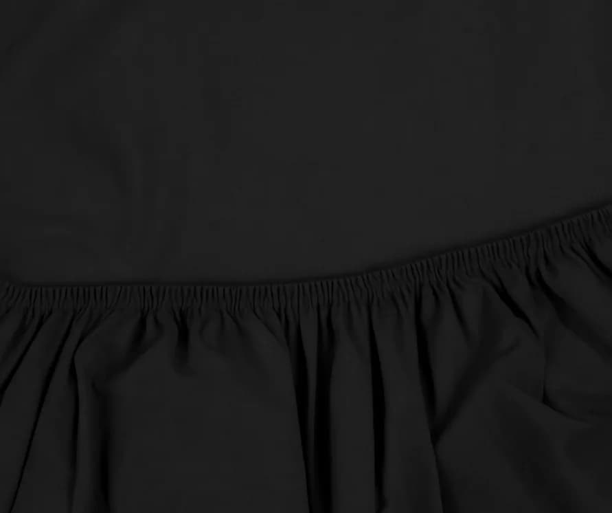 Fitted Sheet Pastel Black 100x200 2