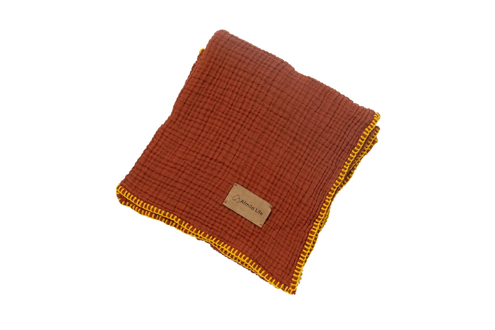 Pique Muslin Bernard Baby Terracotta (80x130) 2