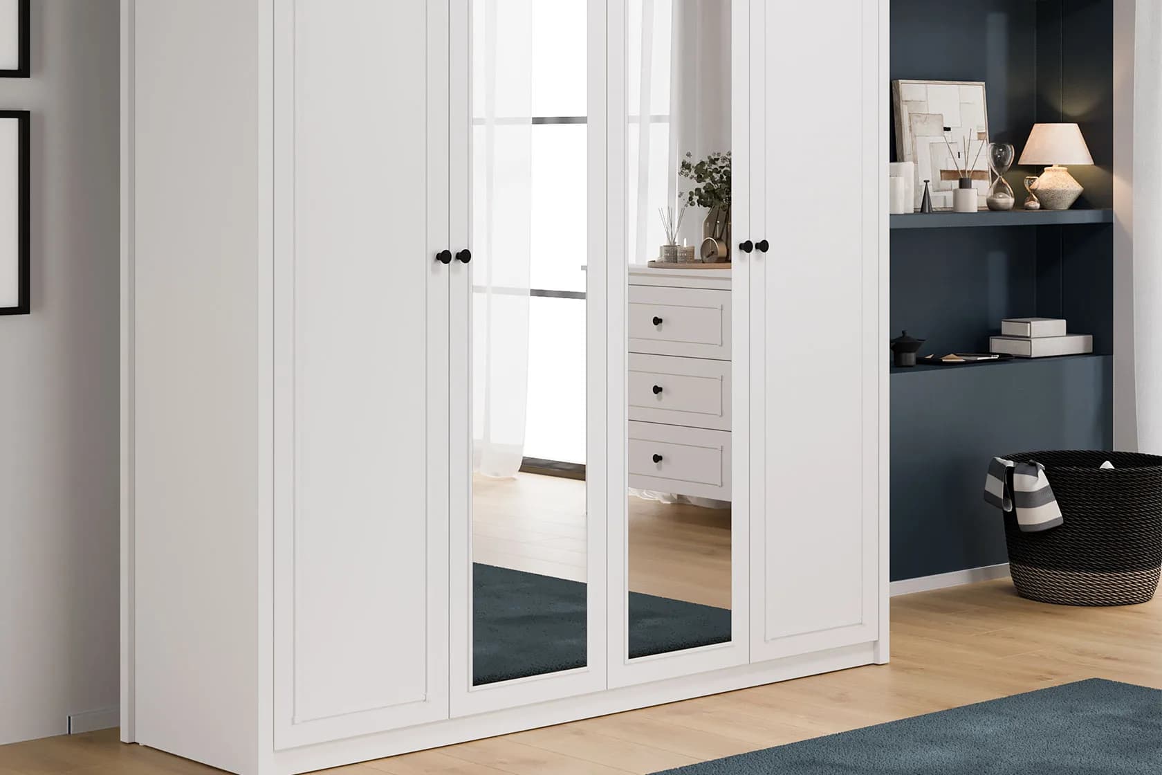 Ento 4 Doors Wardrobe U Moon 5