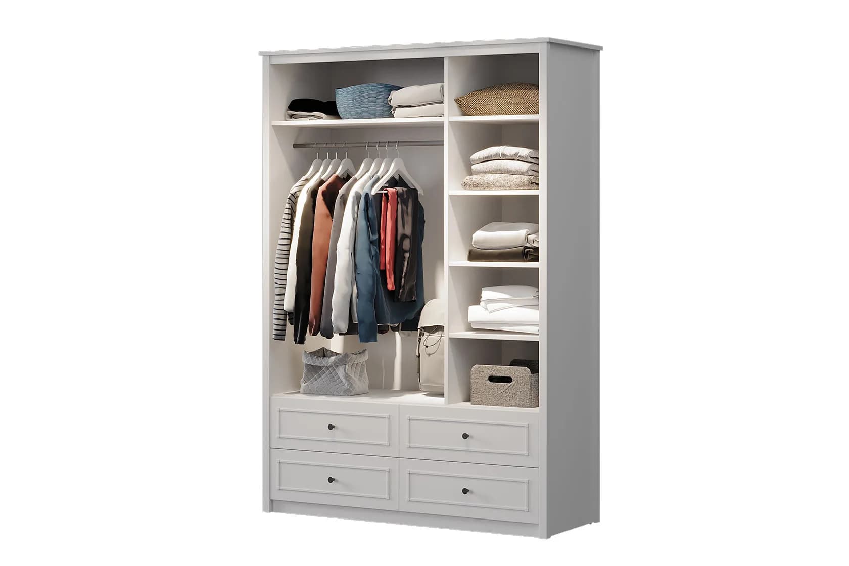 Sento 3 Doors Wardrobe with Drawers U Moon 3