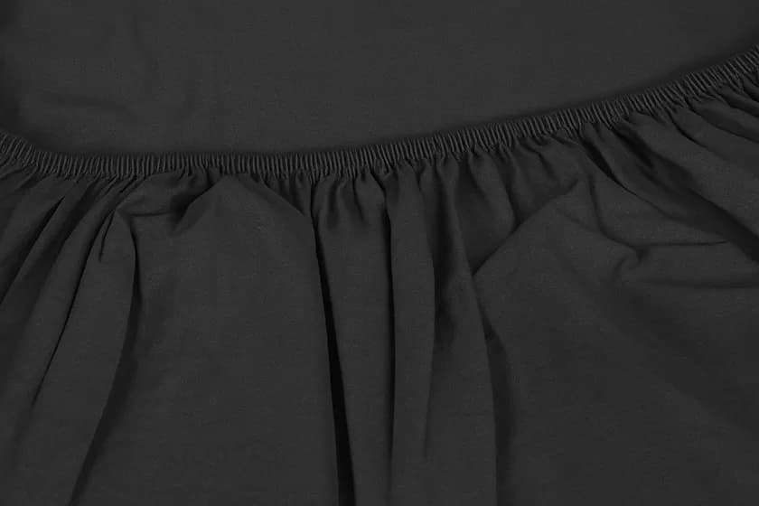 Fitted Sheet Pastel Anthracite 100x200 2